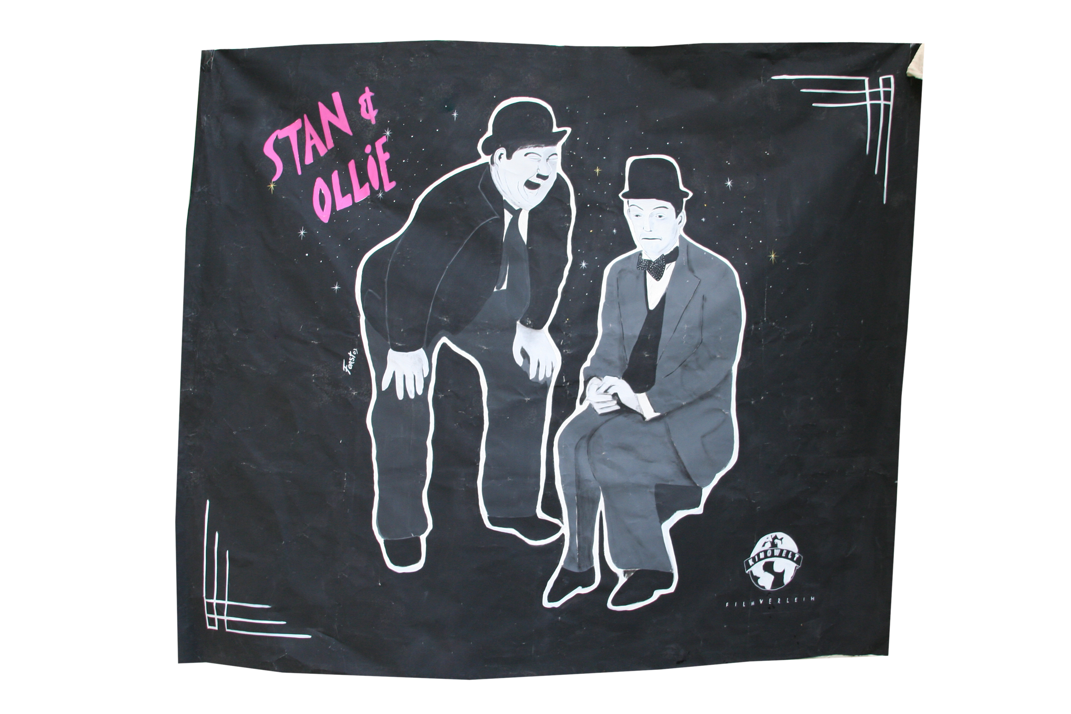 Leinwand "Stan & Olli" 230 x 300cm, Kinobanner, original